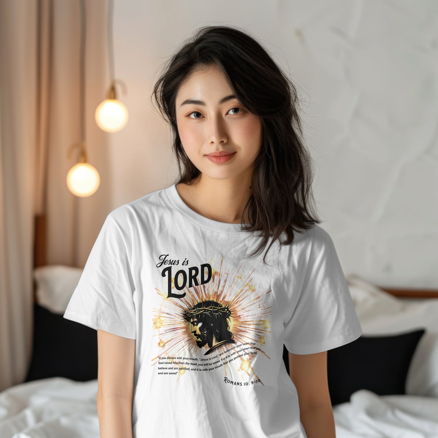 Jesus Is Lord Romans 10:9-10 Women's T-Shirt
