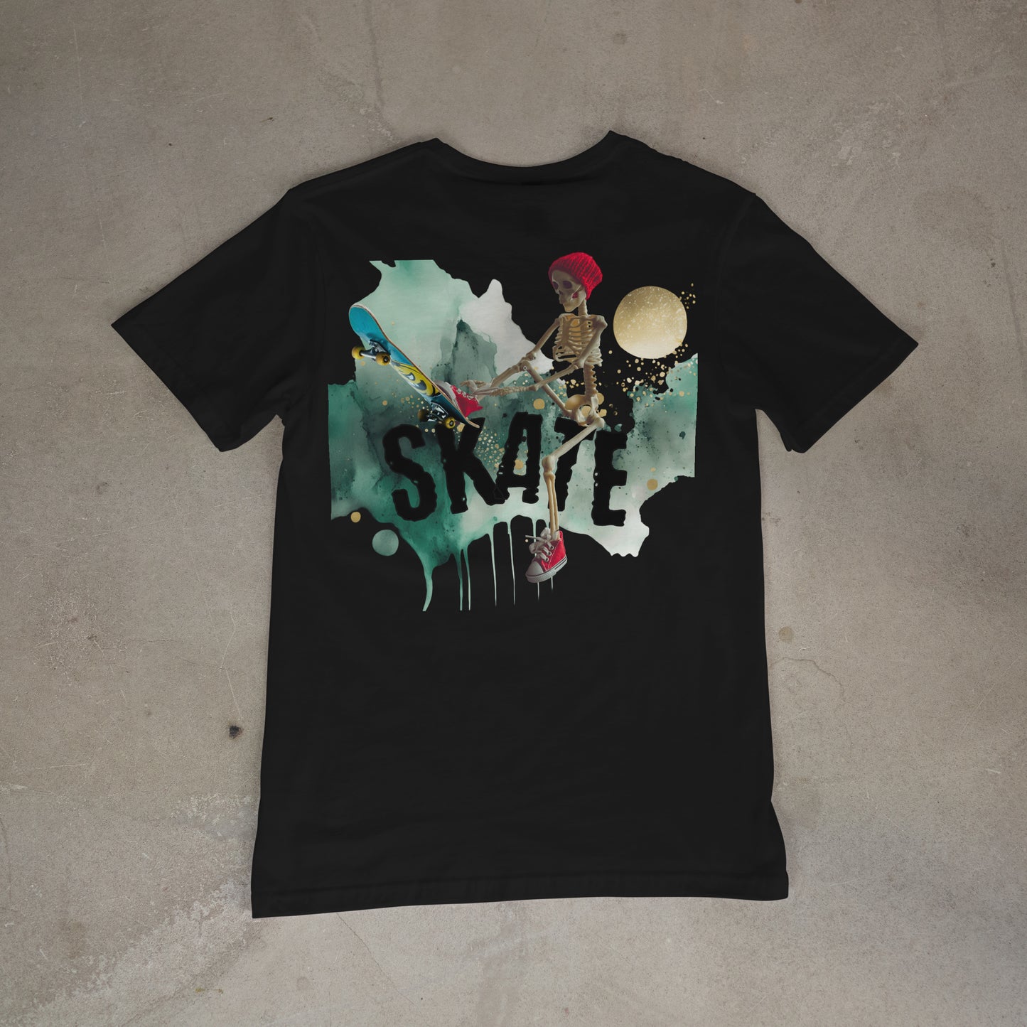 Skate Skeleton With Beanie