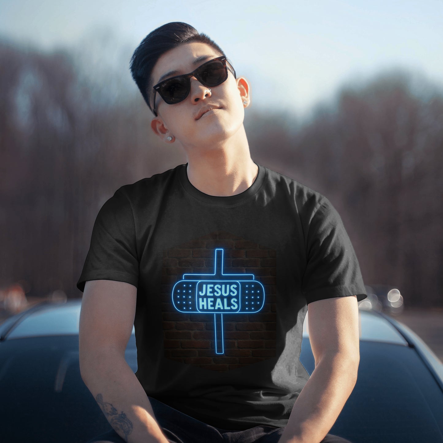 Jesus Heals Mens T-Shirt