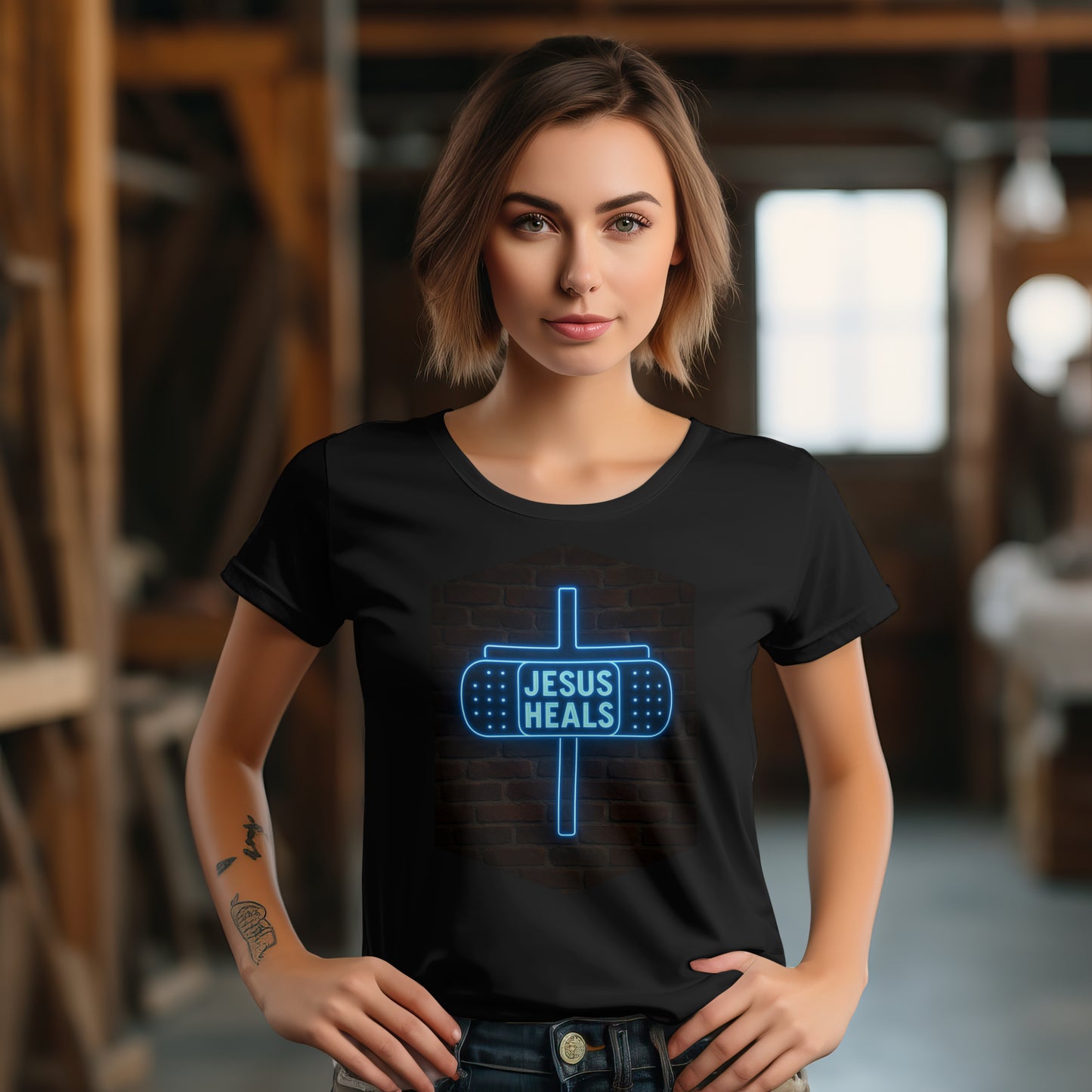 Jesus Heals Womens T-Shirt