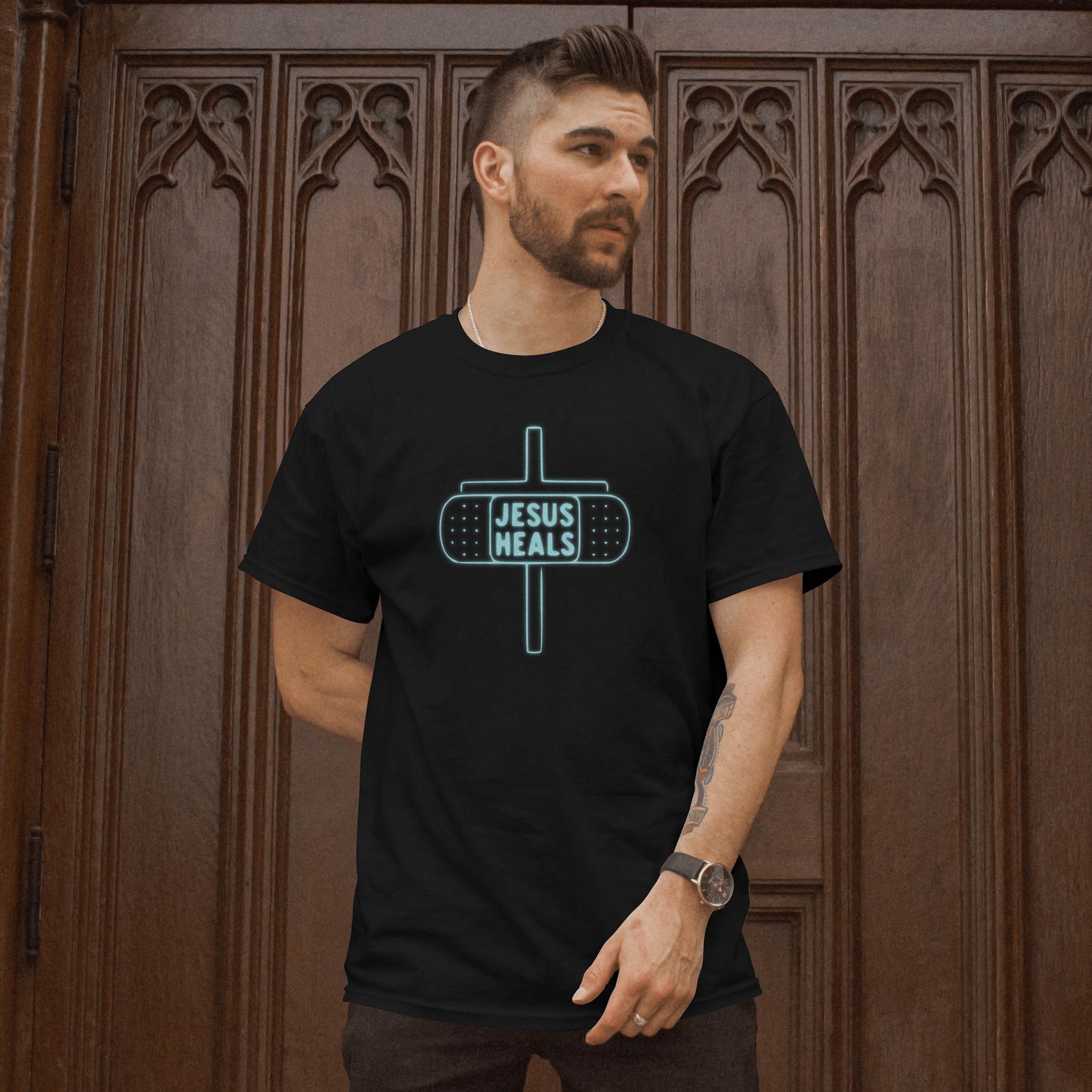 Jesus Heals Mens T-Shirt