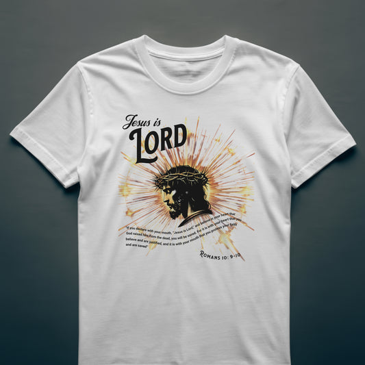 Jesus Is Lord Romans 10:9-10 Women's T-Shirt